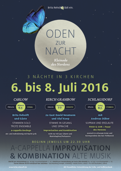 Oden zur Nacht - Konzerte mit Brita Rehsöft